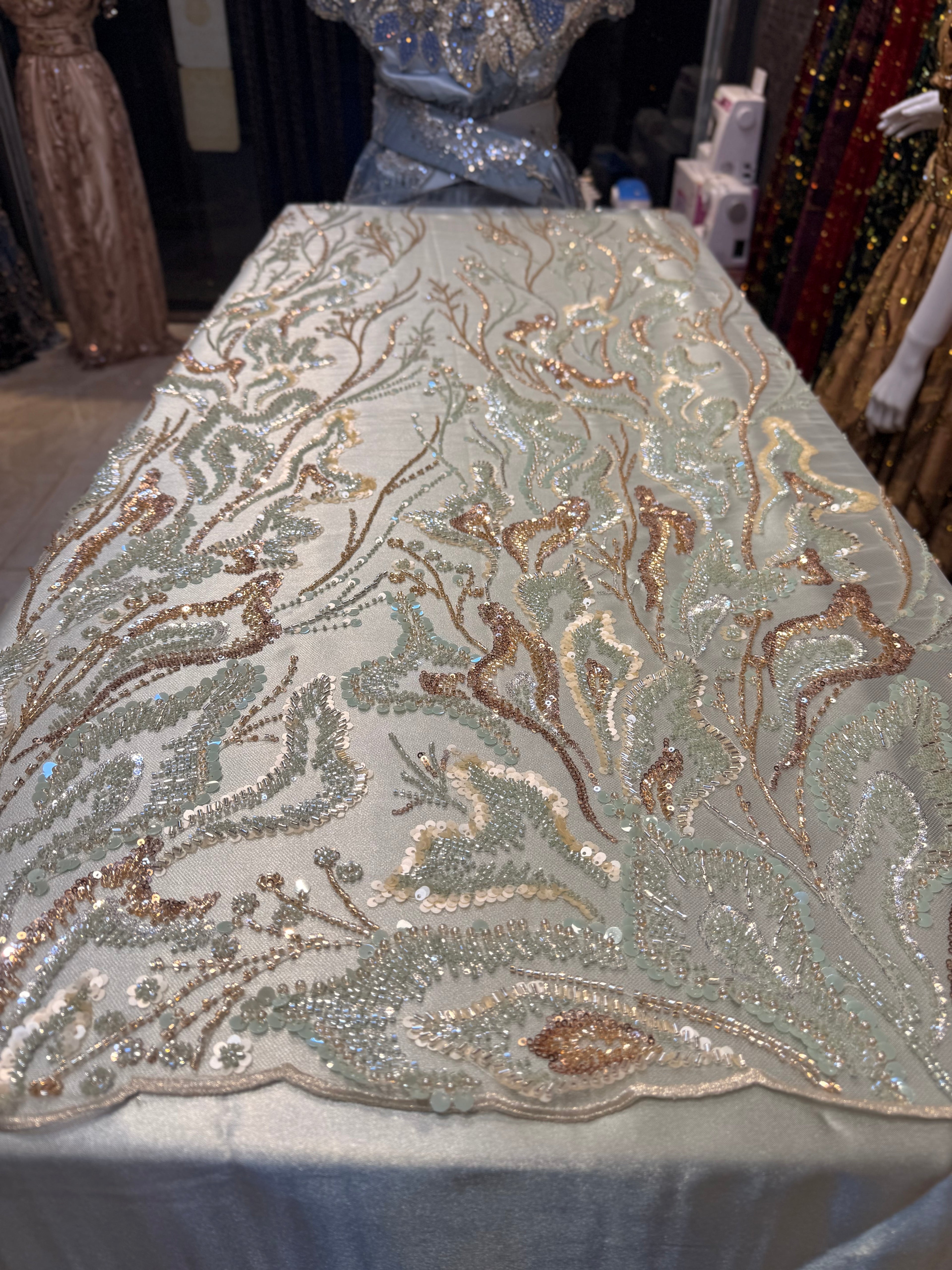 Tulle classy vert deau