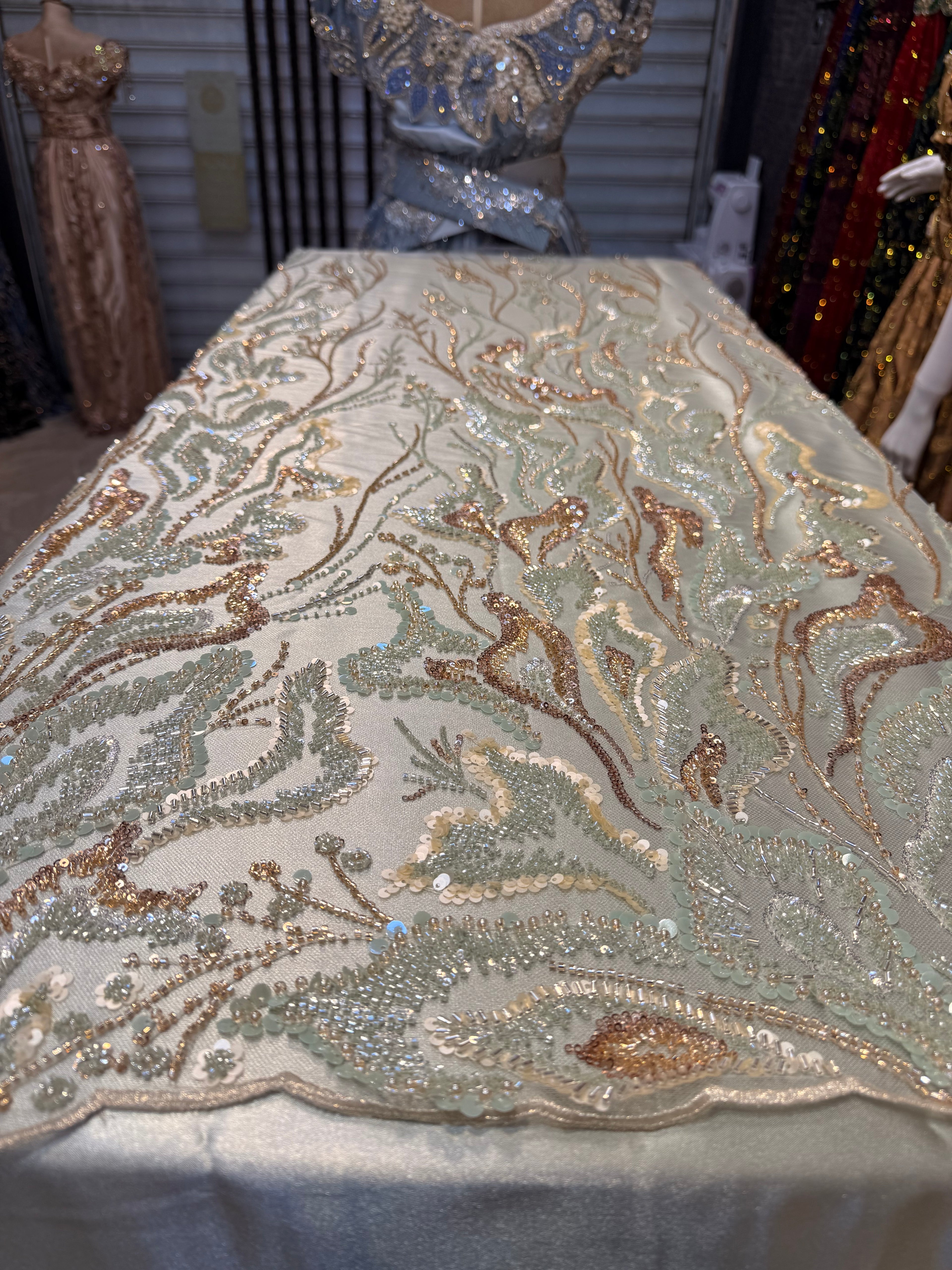 Tulle classy vert deau