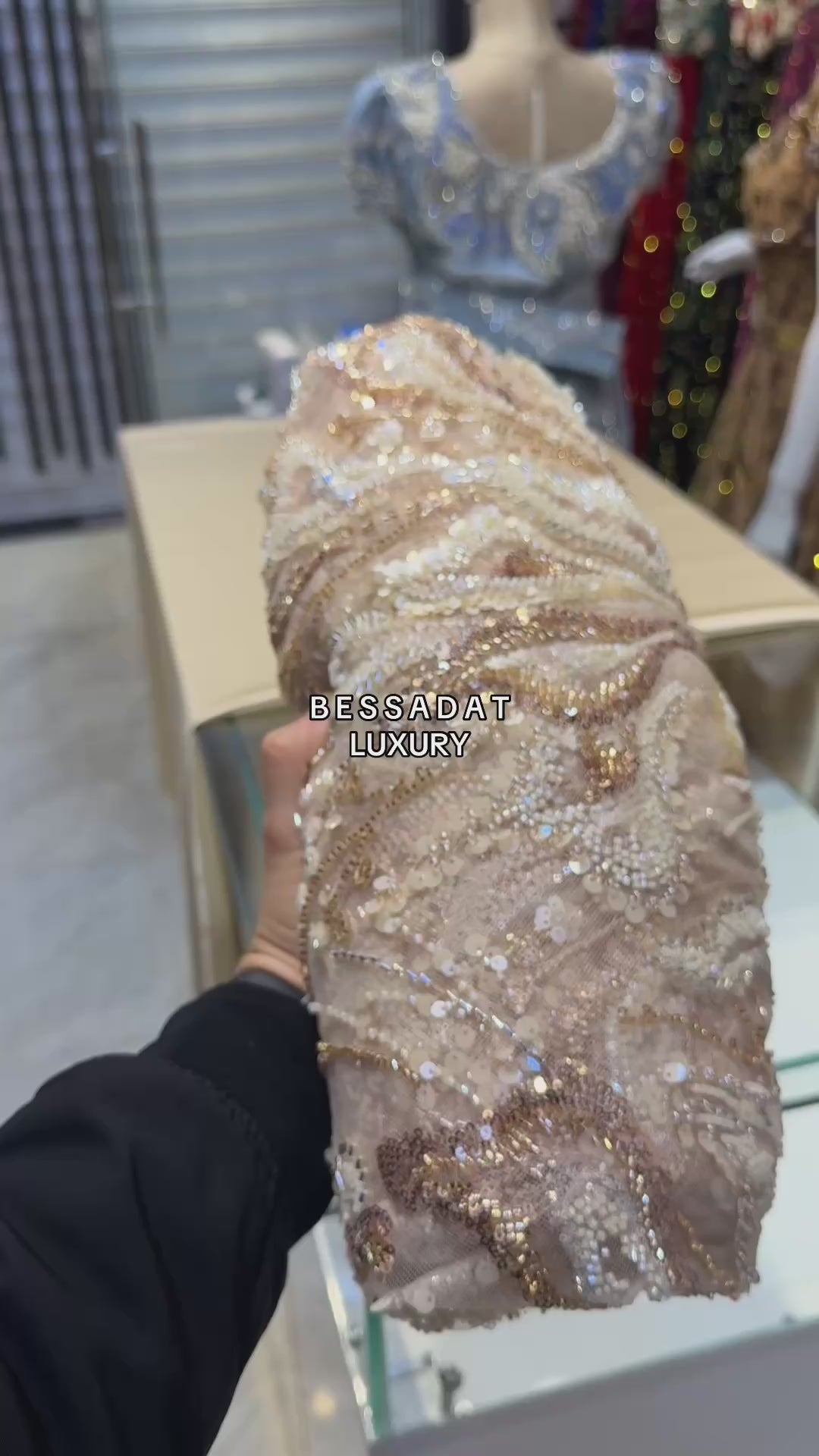 Tulle classy dore beige